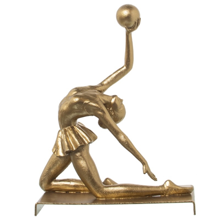 Figura Resina Gimnasia Rítmica Pelota Dorada