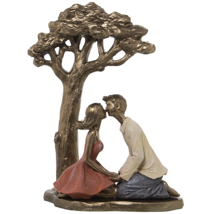 Figura Resina Pareja Debajo de Arbol