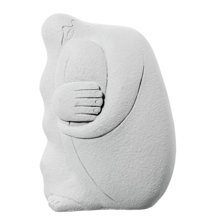 Figura Persona Abstracta Cerámica Blanca