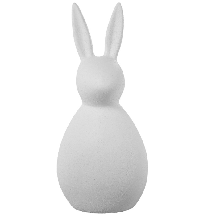 Figura Cerámica Conejo 50Cm Blanco