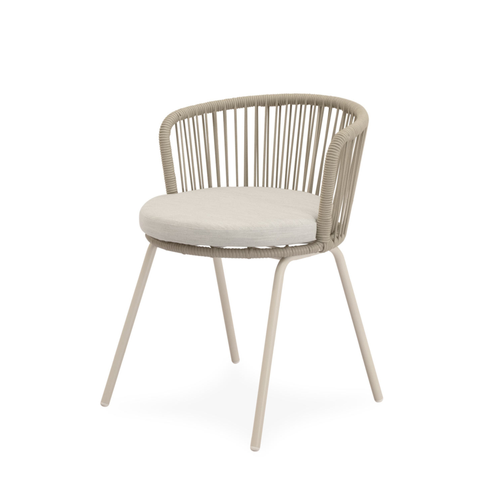 SILLA DE EXTERIOR VILMA BEIGE - Imagen 1