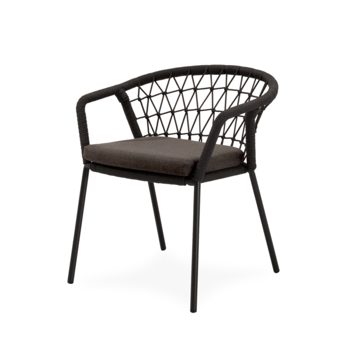 SILLA DE EXTERIOR SOLENE GRIS