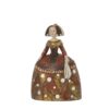 Figura Menina 17Cm Resina C y Espejitos