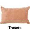 Cojín Terciopelo Marrón y Oro 100% Poliéster y con Cremallera - Imagen 2