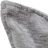 Cojín Terciopelo 100% Poliéster Gris y con Cremallera - Imagen 4