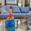Figura Menina 18Cm Resina Mosaico Colores - Imagen 6