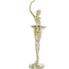 Figura Resina Bailarina Dorada - Imagen 4