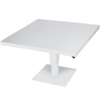Mesa Exterior Aluminio Blanca Regulable en Alt