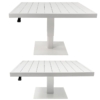 Mesa Exterior Aluminio Blanca Regulable en Alt - Imagen 4