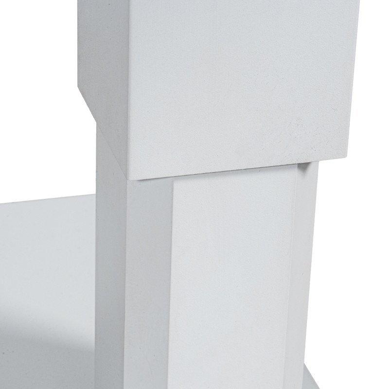74606d Mesa Exterior Aluminio Blanca Regulable en Alt - Imagen 5