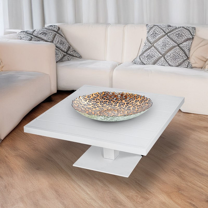 74606h Mesa Exterior Aluminio Blanca Regulable en Alt - Imagen 8
