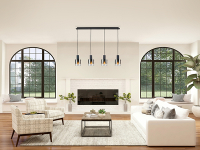 -VENIZE- LAMPARA  NEGRO-SMOKE - Imagen 2