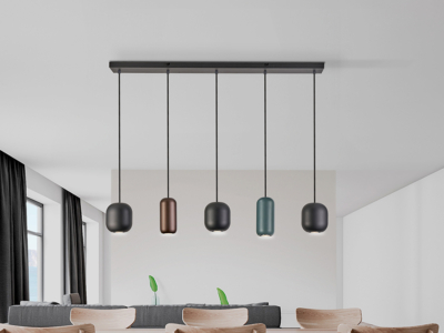 -NIMES- LAMPARA  NEGRO-COLORES