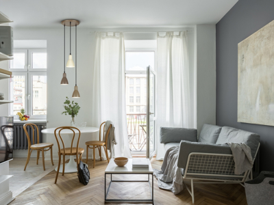 -AFRA- LAMPARA  -MARRON/CREMA - Imagen 2