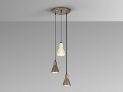 -AFRA- LAMPARA  -MARRON/CREMA - Imagen 3