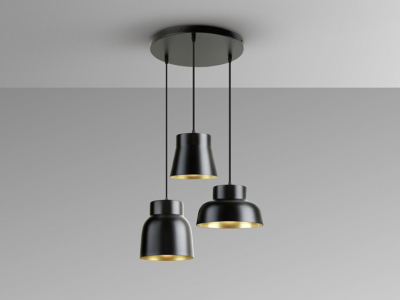 -VULCANO- LAMP  - NEGRO/ORO - Imagen 3