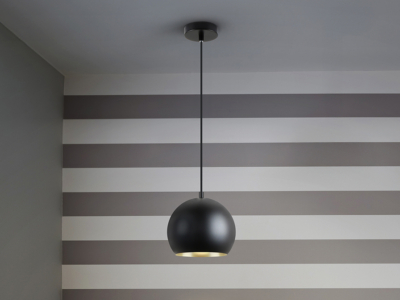 -OLENA- LAMPARA  -NEGRO/ORO