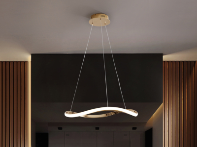 -NAOS-LAMPARA ORO ROSA 1 ARO - Imagen 3