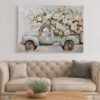 CUADRO LIENZO FLORAL TRUCK 60 X 80 - Imagen 3