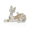 FIGURA DE GATO BLANCO 20x14,5CM