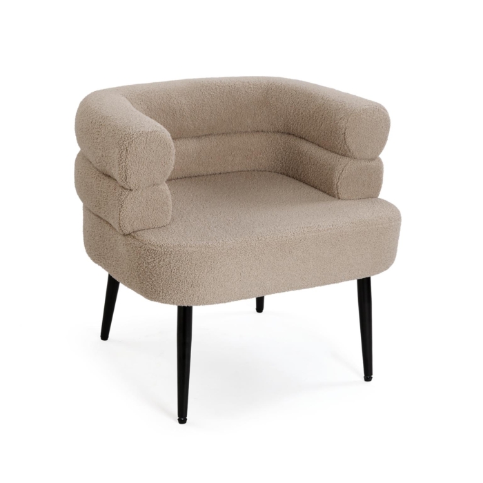 SILLON NEMI DE BORREGUITO BEIGE
