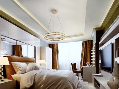 LORIAN- LAMPARA 1 ARO DORADO BRILLO - Imagen 2