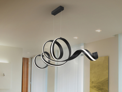 AMARA-LAMPARA HORIZONTAL-NEGRO MATE