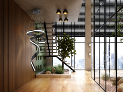 AMARA-LAMPARA VERTICAL - NEGRO MATE - Imagen 3