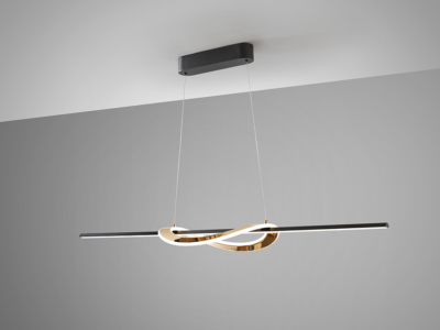 ENORA- LAMPARA - NEGRO / DORADO - Imagen 5