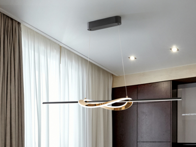 ENORA- LAMPARA - NEGRO / DORADO