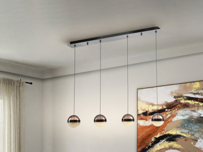 ORBES- LAMPARA  CROMO NEGRO - Imagen 6