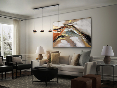 ORBES- LAMPARA  CROMO NEGRO - Imagen 7