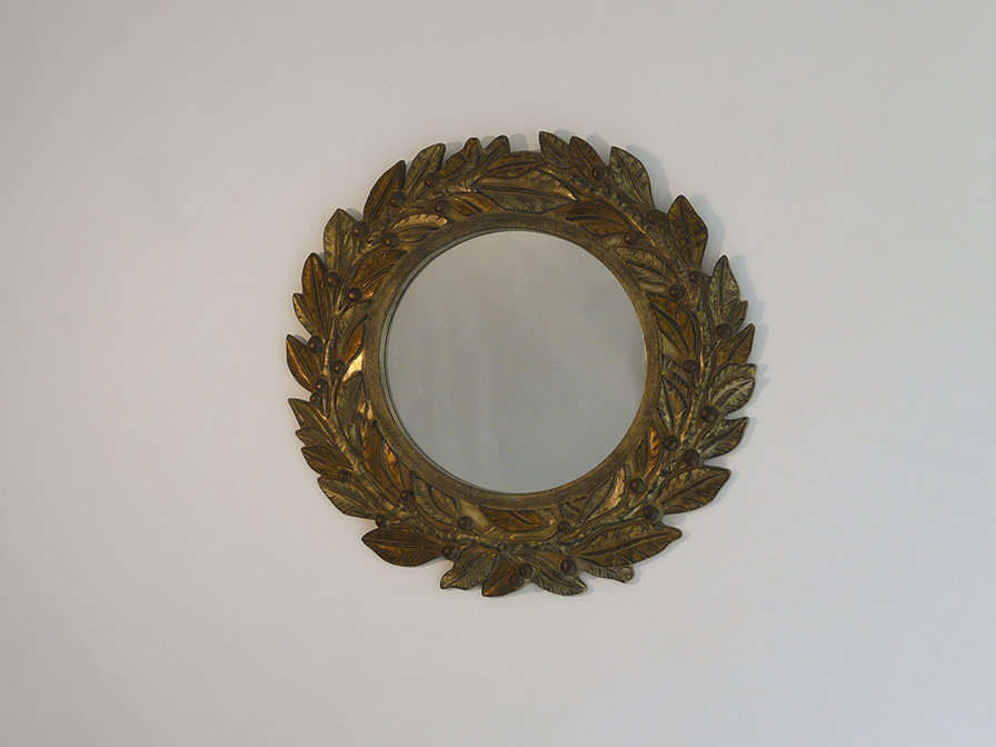 Consola y espejo plata 0002 ESPEJO RDO.HOJAS ENV. - Imagen 1