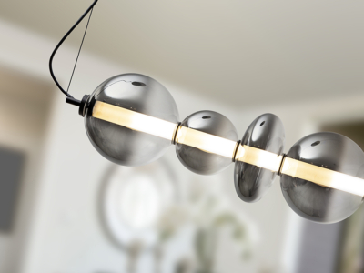 GLADIS- LAMPARA GRANDE NEGRO-SMOKE - Imagen 3