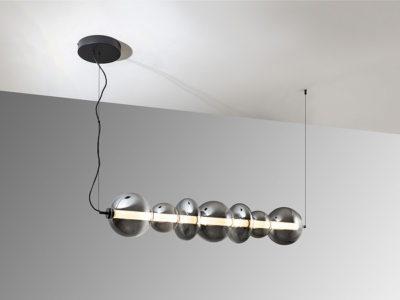 GLADIS- LAMPARA GRANDE NEGRO-SMOKE - Imagen 4