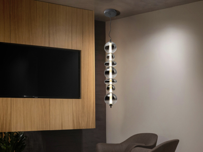 GLADIS- LAMPARA GRANDE NEGRO-SMOKE - Imagen 8