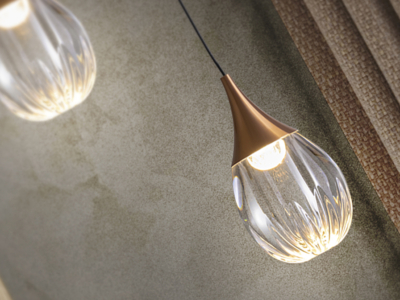 CORINA- LAMPARA  NEGRO-COBRE - Imagen 3