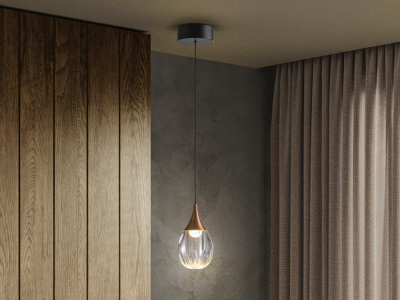 CORINA- LAMPARA  NEGRO-COBRE