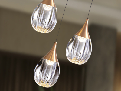 CORINA- LAMPARA  NEGRO-COBRE - Imagen 3