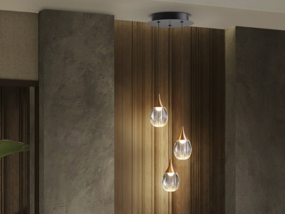 CORINA- LAMPARA  NEGRO-COBRE