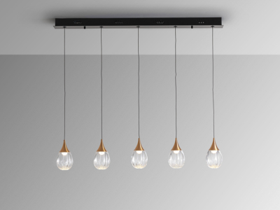 CORINA- LAMPARA  NEGRO-COBRE - Imagen 4