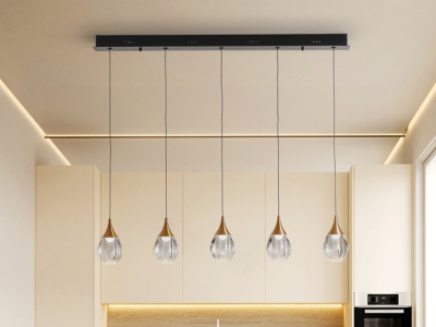 CORINA- LAMPARA  NEGRO-COBRE