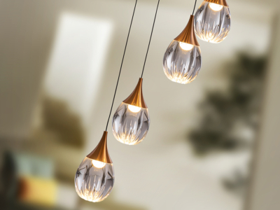 CORINA- LAMPARA  NEGRO-COBRE - Imagen 3