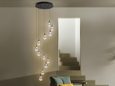 CORINA- LAMPARA  NEGRO-COBRE