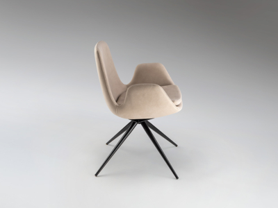 ZUNA- SILLA GIRATORIA BEIS - Imagen 2