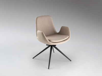 ZUNA- SILLA GIRATORIA BEIS