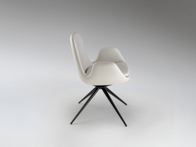 ZUNA- SILLA GIRATORIA BLANCA - Imagen 2