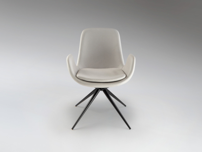 ZUNA- SILLA GIRATORIA BLANCA - Imagen 4