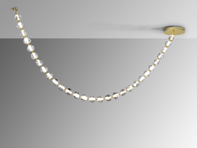 ZARIA II- LAMPARA - ORO/TRANSP DIM - Imagen 4