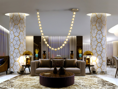 ZARIA II -LAMPARA - BRONCE/AMBAR DIM - Imagen 2